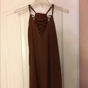 Lace Auburn Orange Dress